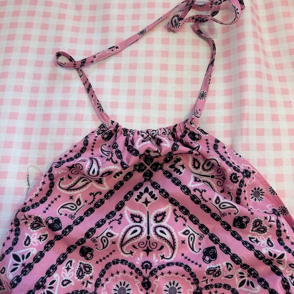 Sugar Thrillz halter bandana dress - Picture 3 of 5